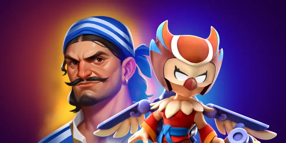 2D pirate character vs 3D owl model