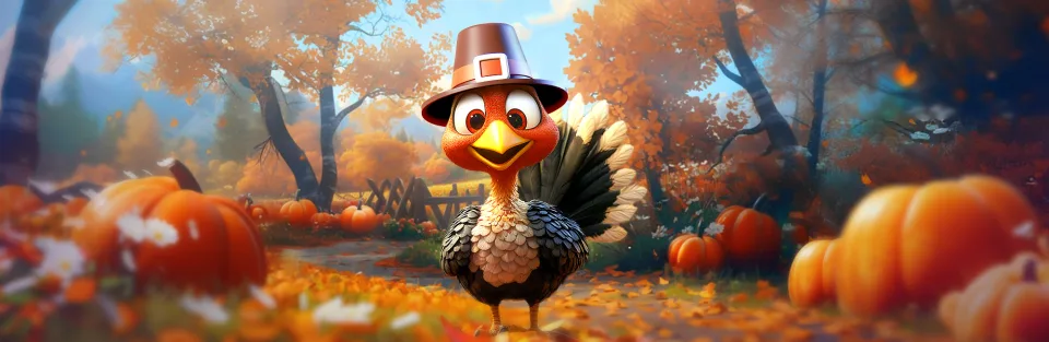 Thanksgiving live-ops event with autumn-themed environments, turkey costumes, and festive in-game rewards.