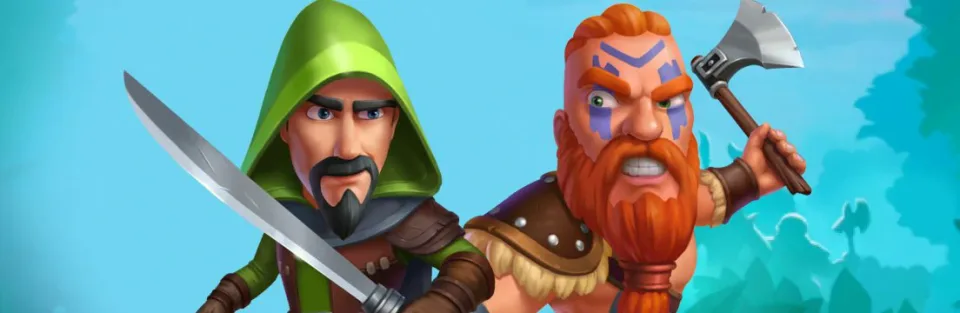 Casual game characters illustration for game development and cross platform porting
