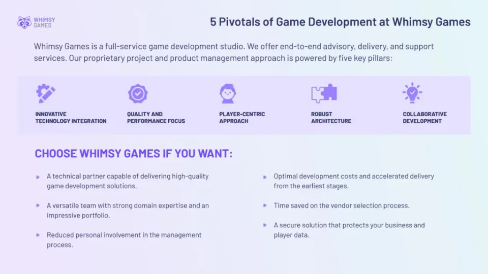 5 Pivotals of Game Development at Whimsy Games