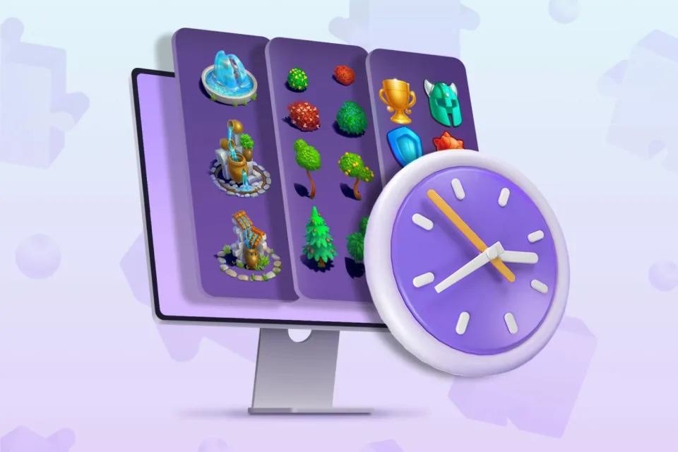 game assets creation time efficiency in game development